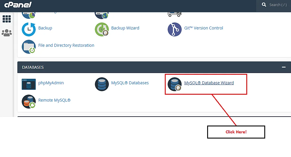 How To Install WordPress On VPS? 21 MYSQL Database Wizard Option in cPanel