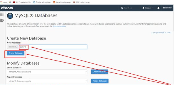 How To Install WordPress On VPS? 7 Create A New MYSQL Database in cPanel