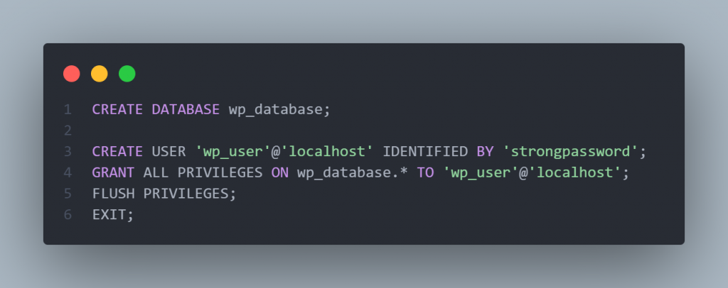 How to Host Websites on VPS Without a cPanel 7 Inside the MySQL
