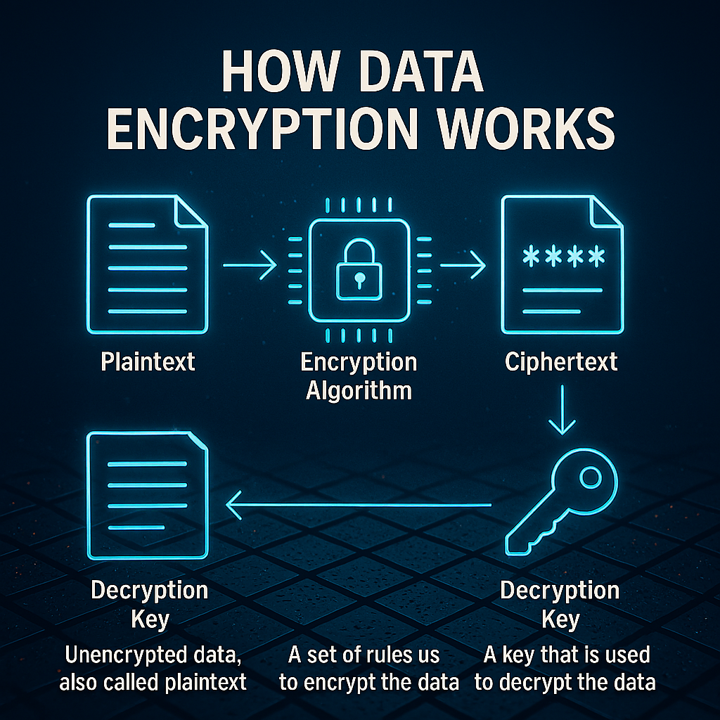 How data encryption works