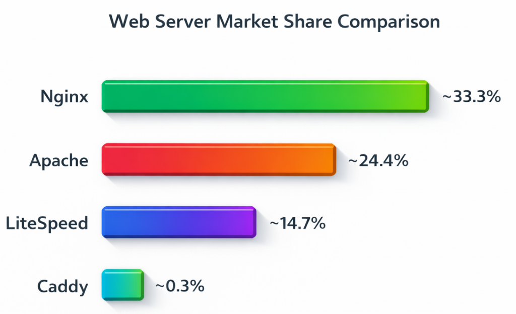 Web Server Market Share Comparison