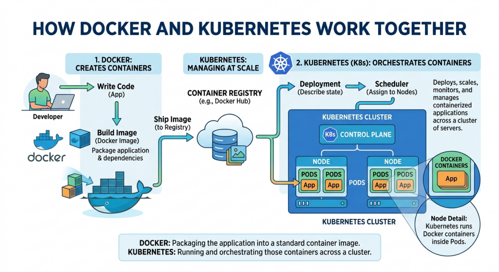 How Docker and Kubernetes Work Together
